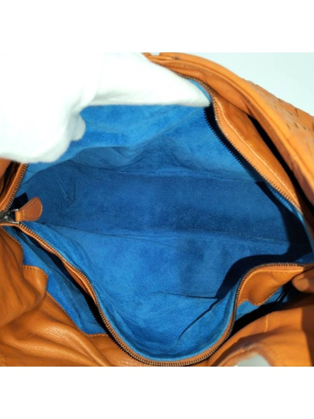 ★SOLD★ Bottega Veneta Intrecciato Shoulder Bag Leather Orange - Picture 10 of 10